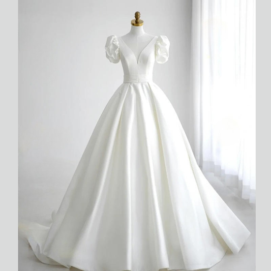 GownLink Train Gown for Christian and Catholic Weddings GLHMST10