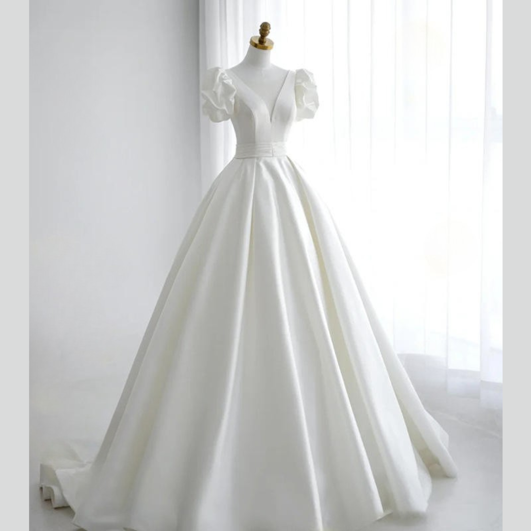 GownLink Train Gown for Christian and Catholic Weddings GLHMST10