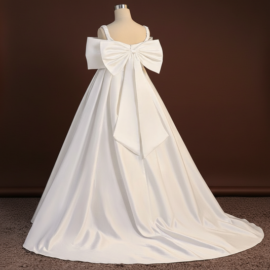 GownLink First Holy Communion Frock * 9 TO 14 Years HLC-BOW