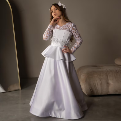 GownLink First Holy Communion Frock * 9 TO 14 Years HLC-Frill