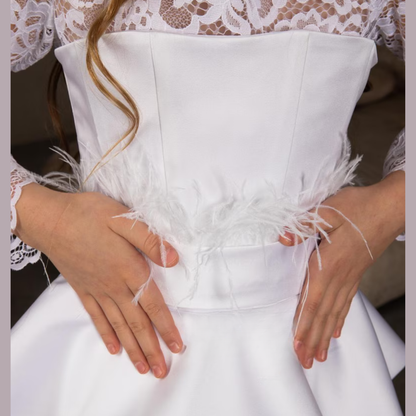 GownLink First Holy Communion Frock * 9 TO 14 Years HLC-Frill