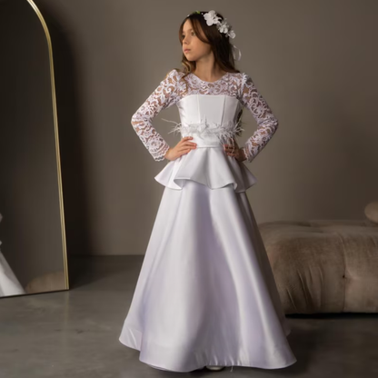 GownLink First Holy Communion Frock * 9 TO 14 Years HLC-Frill