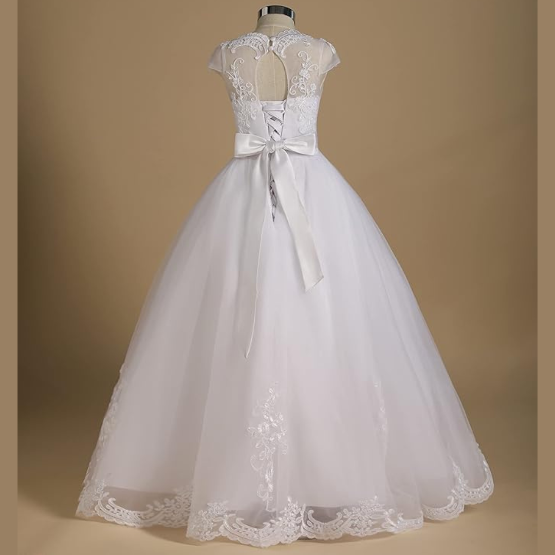 GownLink First Holy Communion Frock * 9 TO 14 Years HLC-Belt