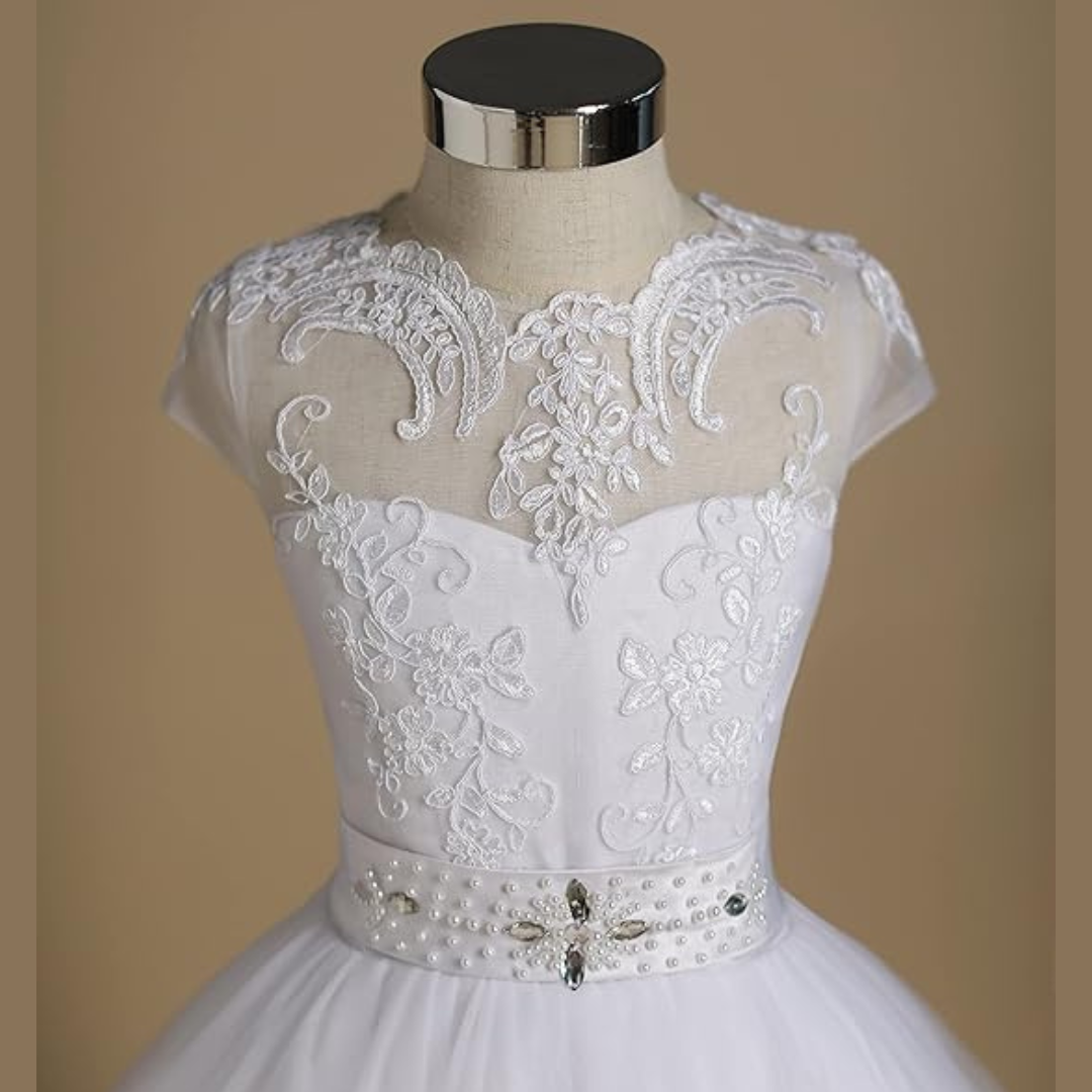 GownLink First Holy Communion Frock * 9 TO 14 Years HLC-Belt