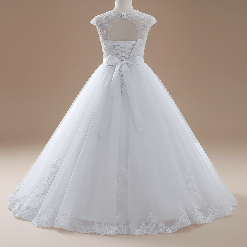 GownLink First Holy Communion Frock * 9 TO 14 Years HLC-Belt