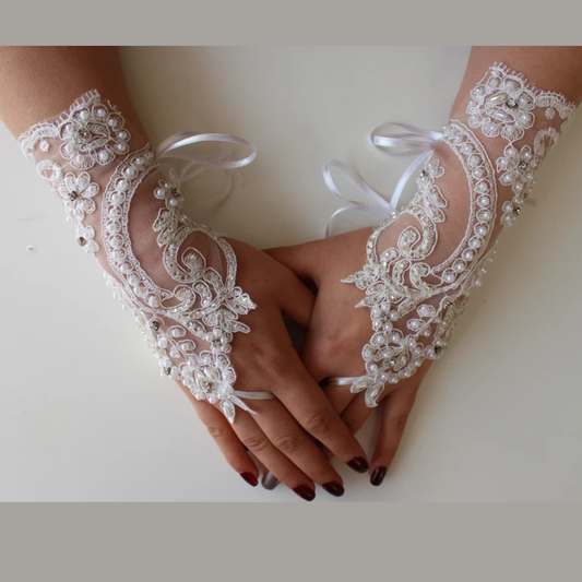 GownLink Classy Bridal Gloves for Christian & Catholic Wedding G-99