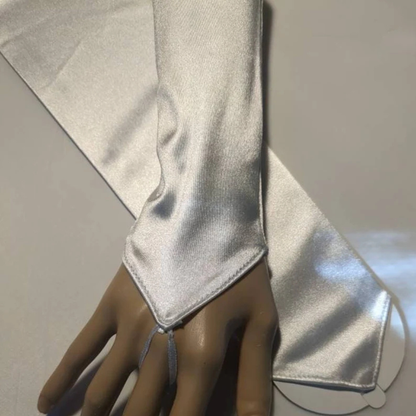 GownLink white Bridal Gloves for Wedding G-125