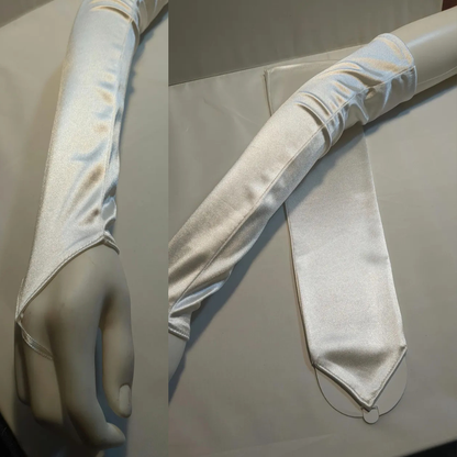 GownLink white Bridal Gloves for Wedding G-125