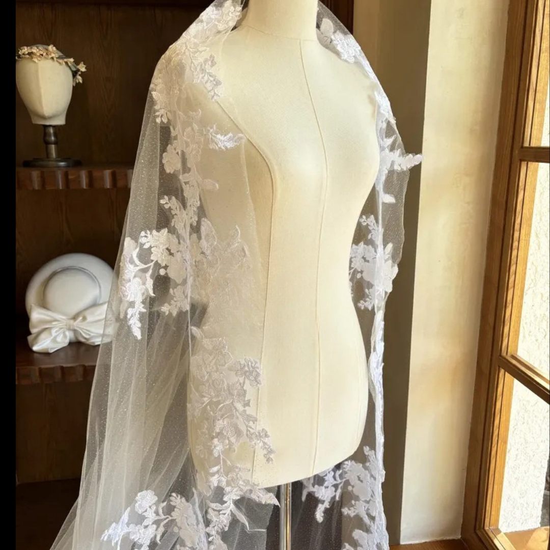GownLink Long Bridal Veil Cathedral Christian & Catholic Wedding GLVTD50