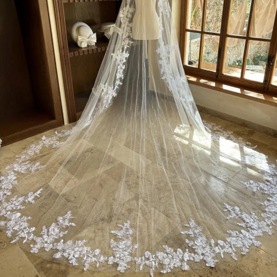 GownLink Long Bridal Veil Cathedral Christian & Catholic Wedding GLVTD50
