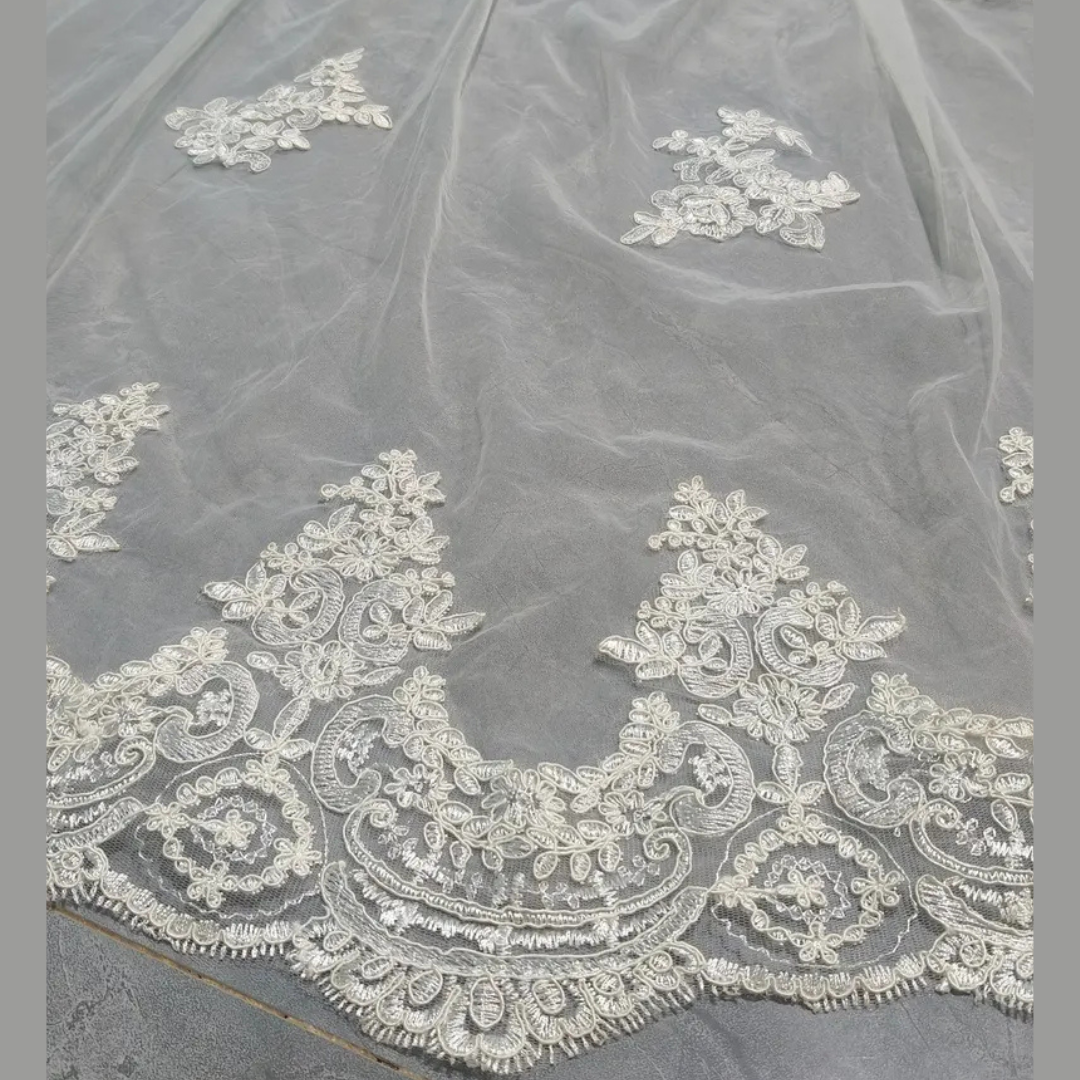 GownLink Bridal 3mtr Long  Veil for Christian and Catholic Wedding  GLV-08