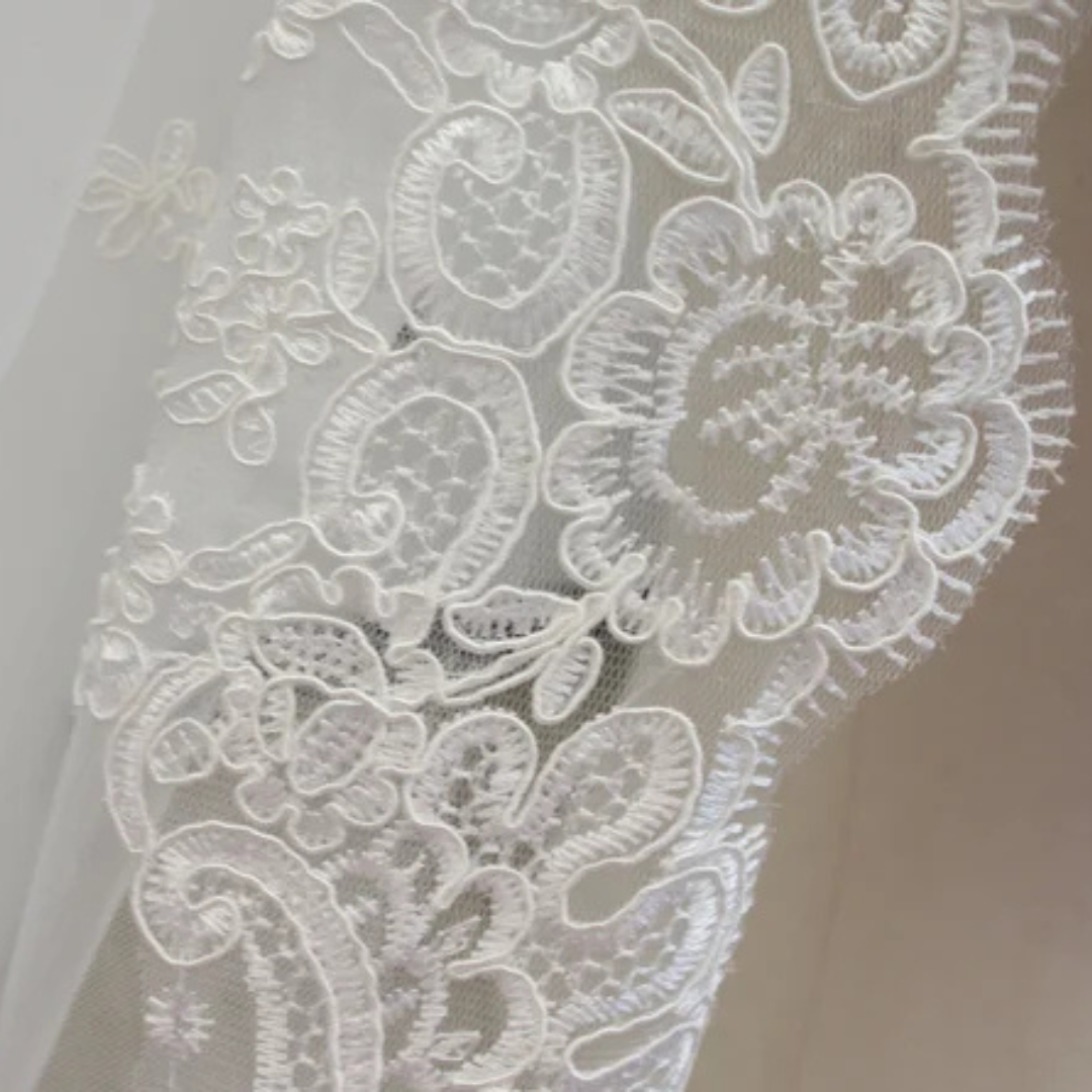 GownLink Long 2 tier Veil Church Wedding GLHLCV-10