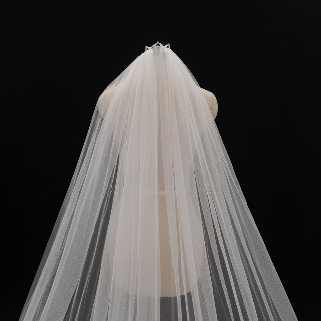 GownLink Long Bridal Veil Cathedral Christian & Catholic Wedding GLVHML50