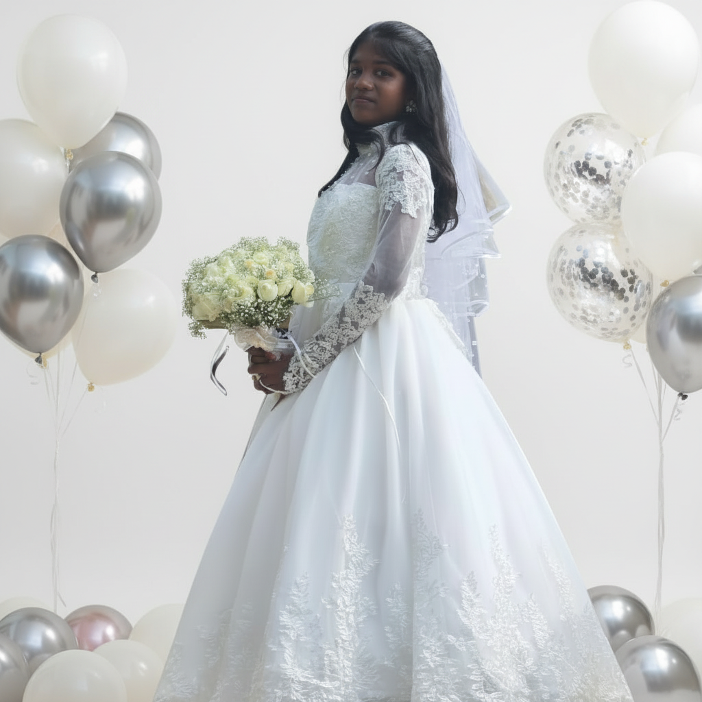 GownLink First Holy Communion White Dress HLC30B