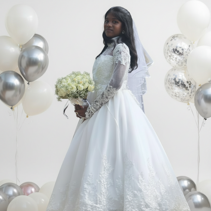 GownLink First Holy Communion White Dress HLC30B