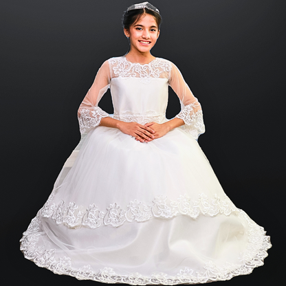 GownLink Stunning Holy Communion Gown for Your Little Princess HLC-VO9