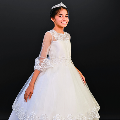 GownLink Stunning Holy Communion Gown for Your Little Princess HLC-VO9