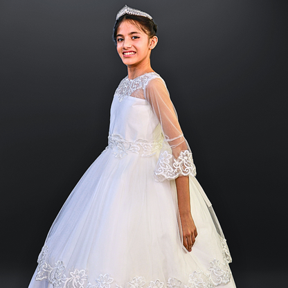 GownLink Stunning Holy Communion Gown for Your Little Princess HLC-VO9