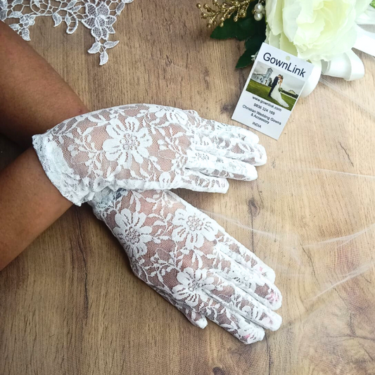 GownLink's Ineffably Gorgeous Bridal Gloves For Christian & Catholic Wedding  G25