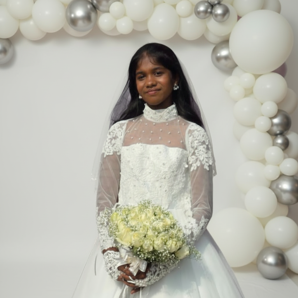 GownLink First Holy Communion White Dress HLC30B