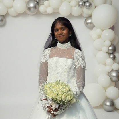 GownLink First Holy Communion White Dress HLC30B