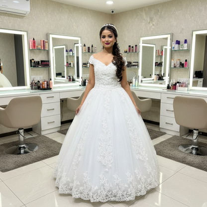 Roman church wedding gown in Vijayawada