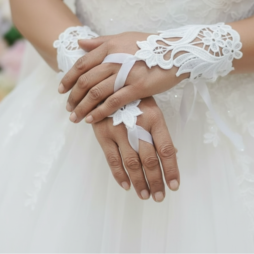 GownLink's Combo Set of 5 pcs for First Holy Communion White Dress