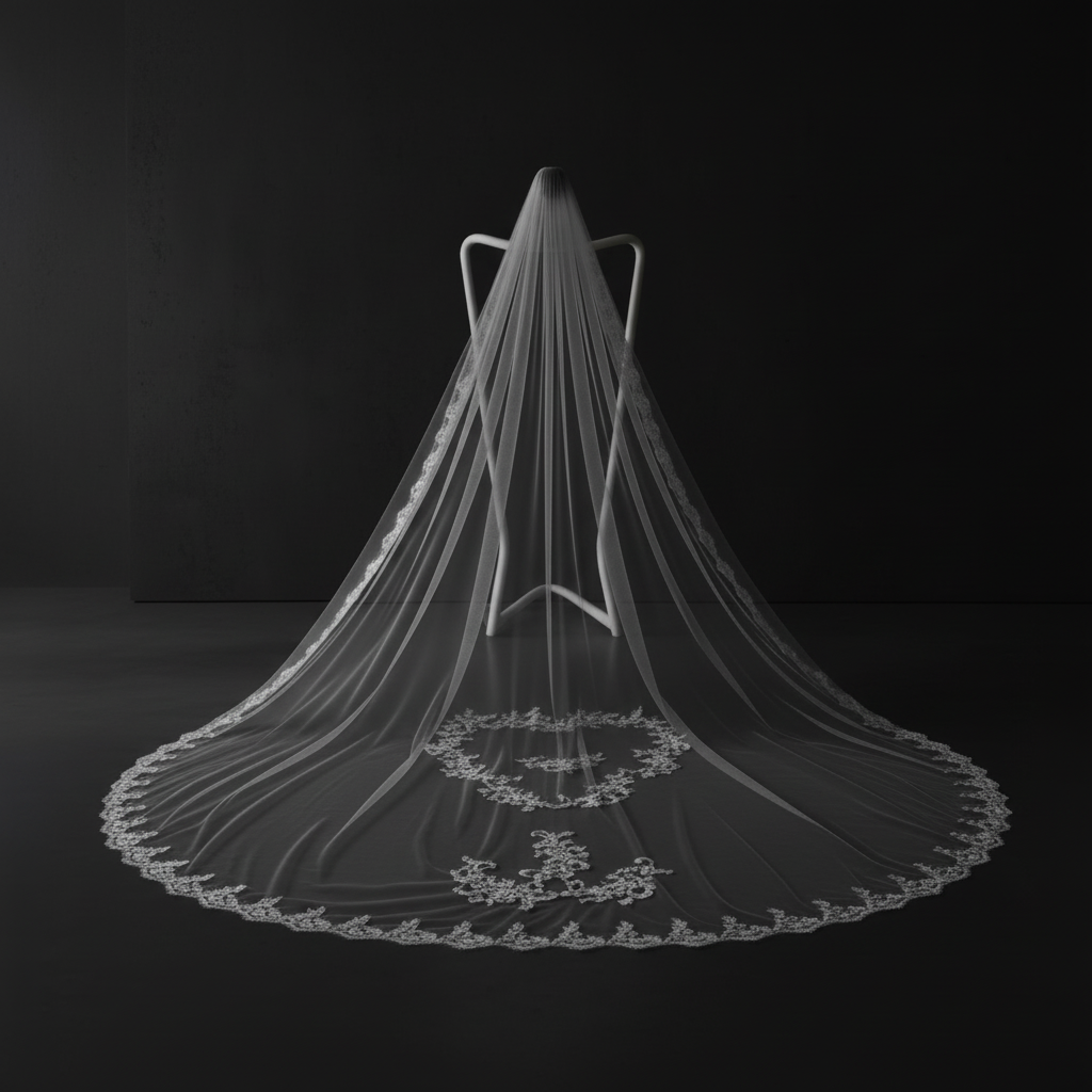 GownLink veil with embroidery GLHL31