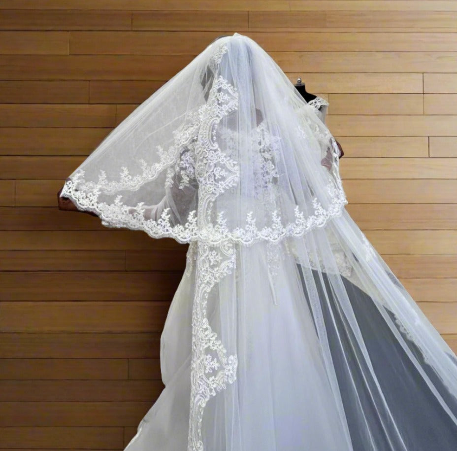 Elegant Bridal Veil for Christian Edge Fast free delivery 5 day Long Sivasagar
