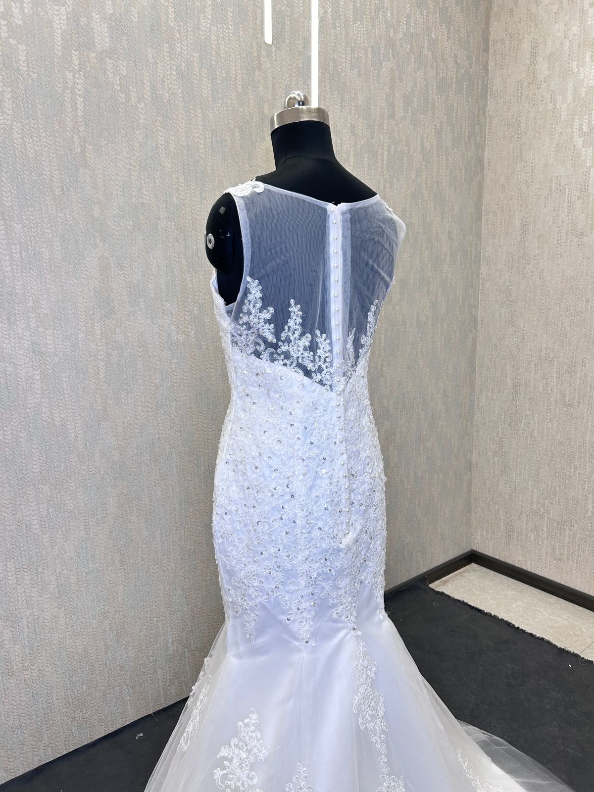 GownLink Bridal Mermaid Gown GLD290 With Sleeves For Christian & Catholic Wedding