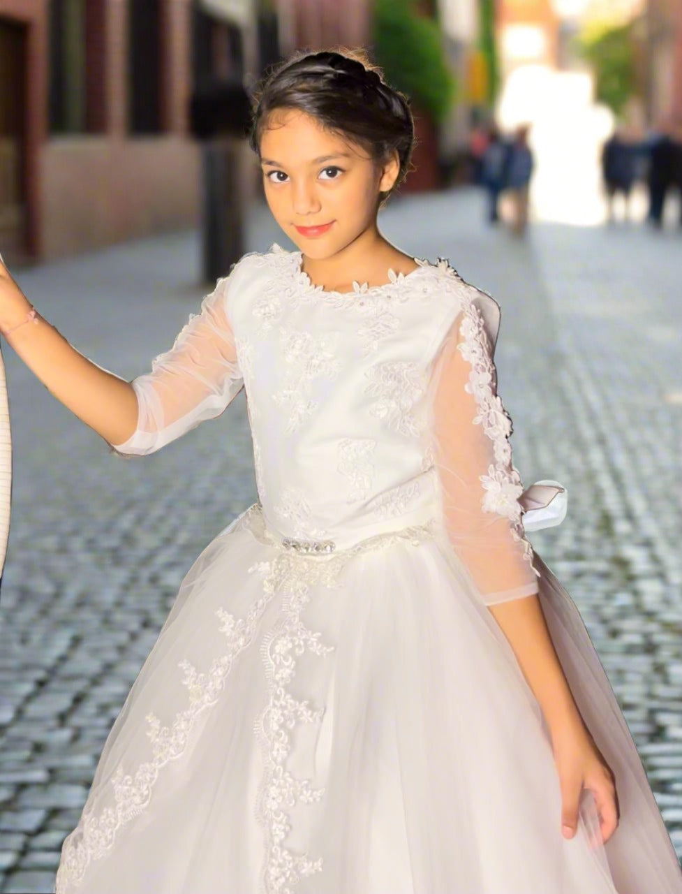 communion dress for girl in india 