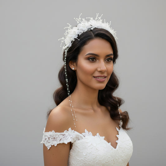 GownLink's Divine Radiance Bridal Wreath Collection for Christian & Catholic Wedding W84