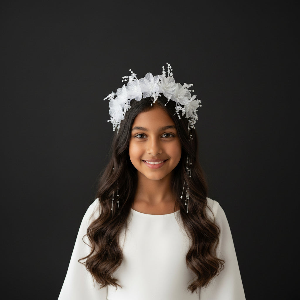 GownLink's Divine Radiance Bridal Wreath Collection for Christian & Catholic Wedding W84