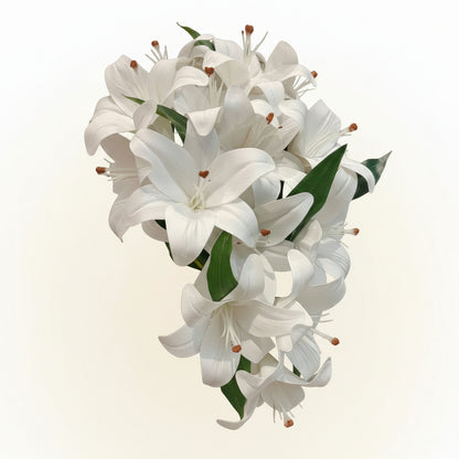 GownLink's Majestic Harmony Elegant Bridal Bouquet with multicolour Flowers B-104