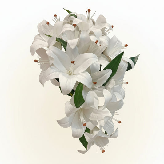 GownLink's Majestic Harmony Elegant Bridal Bouquet with multicolour Flowers B-104
