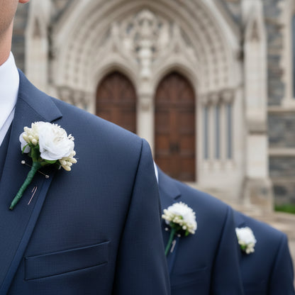 GownLink's  Timeless splendor Boutonnieres of Distinction Set of 10 pcs