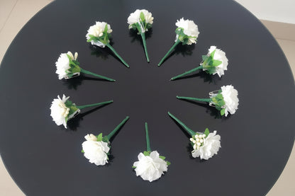 GownLink's  Timeless splendor Boutonnieres of Distinction Set of 10 pcs