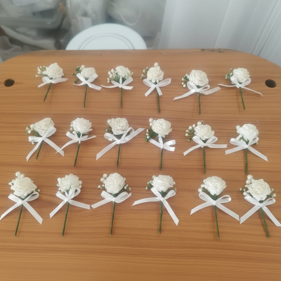 GownLink's   Boutonnieres of Groom and Groomsmen Set of 10 pcs
