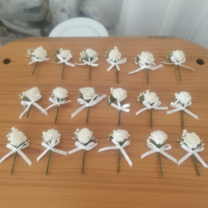 GownLink's   Boutonnieres of Groom and Groomsmen Set of 10 pcs