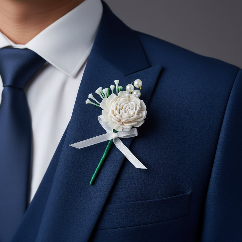 GownLink's   Boutonnieres of Groom and Groomsmen Set of 10 pcs