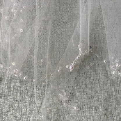 GownLink  Bridal 1.5mtr Veil with Comb GLGV009