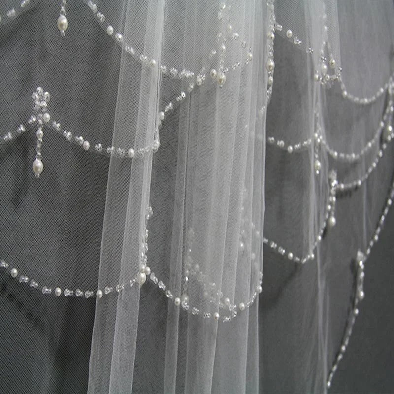 GownLink  Bridal 1.5mtr Veil with Comb GLGV009