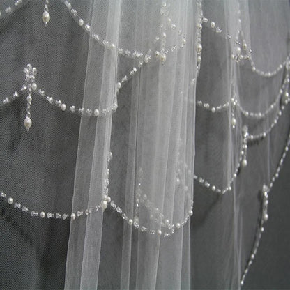 GownLink  Bridal 1.5mtr Veil with Comb GLGV009