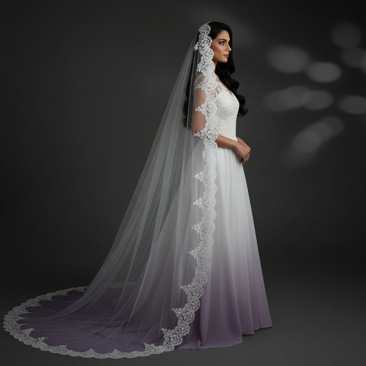 GownLink Cathedral Bridal Long Veil Christian & Catholic Weddings GLCP4