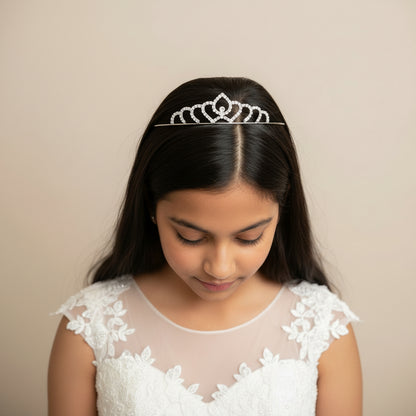 GownLink First Holy Communion crown stone and Gilded Leaves HLC-8