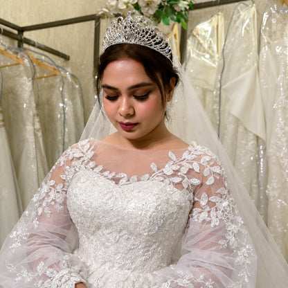 White Bridal Ball Gown — GLSAMPUFF | GownLink