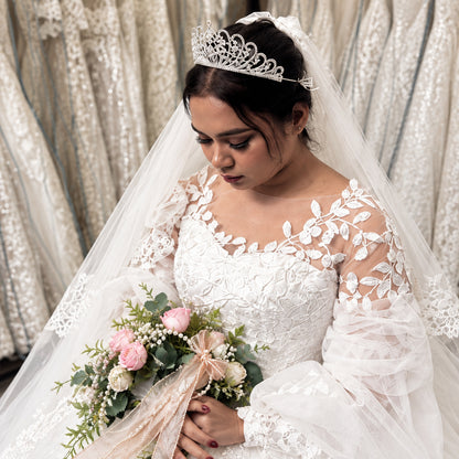White Bridal Ball Gown — GLSAMPUFF | GownLink