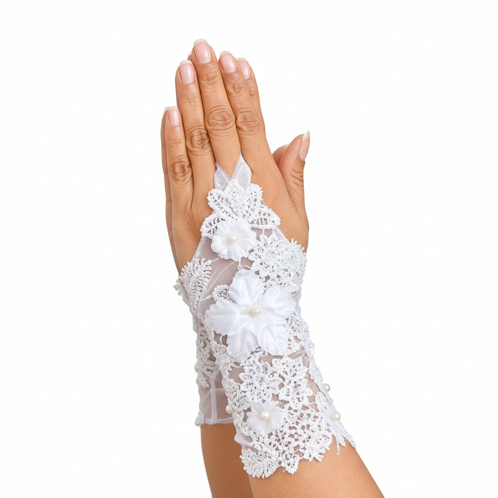 beautiful flower glove