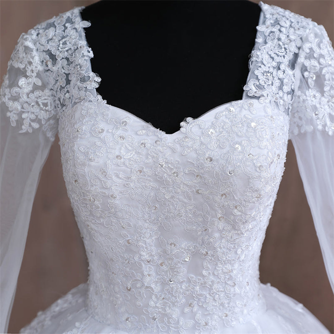 GownLink's Adorable White Wedding Princess Gown GLGB141-B