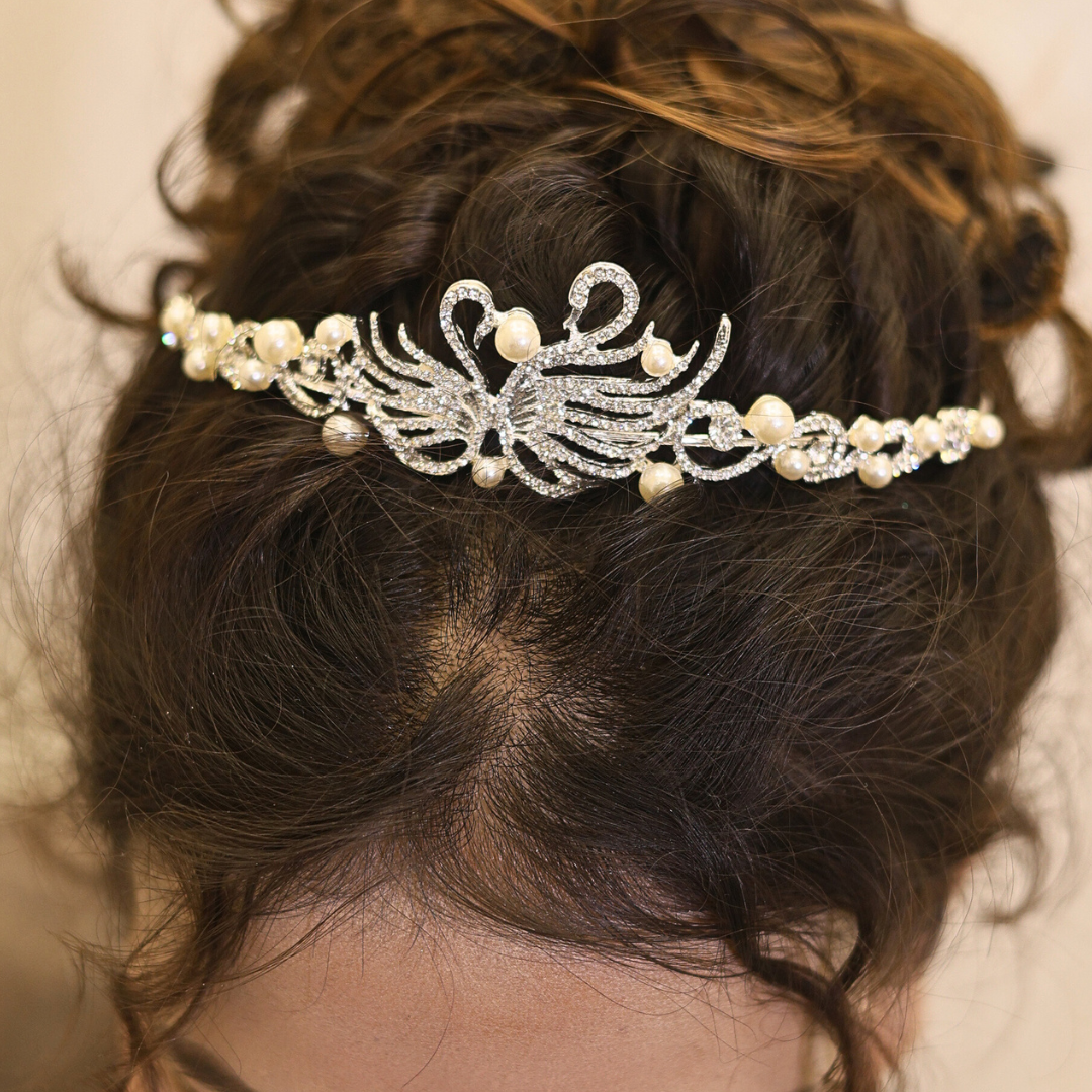 White Christain Wedding Cown for Bride in Lucknow
